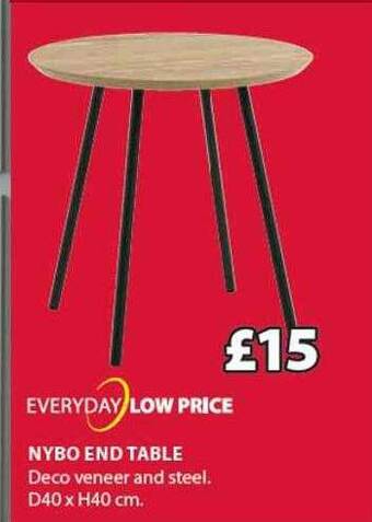 JYSK Nybo end table offer