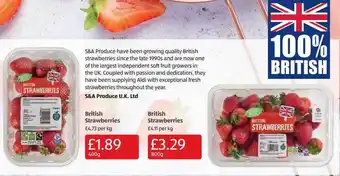Aldi British strawberries offer
