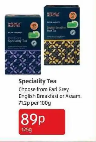 Aldi Speciality tea offer