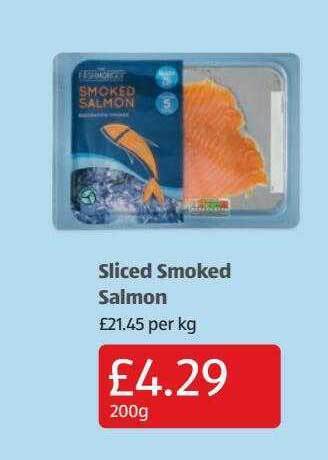 Aldi Sliced smoked salmon offer