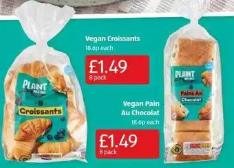 Aldi Vegan croissants, vegan pain au chocolat offer