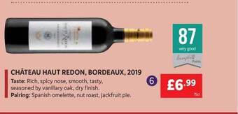 Lidl Château haut redon bordeaux 2019 offer