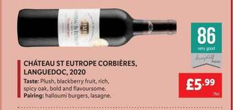 Lidl Château st eutrope corbières languedoc 2020 offer