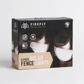 Home Bargains Firefly: led fence solar lights 8 pack - bronze offer