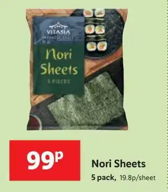 Lidl Nori sheets offer