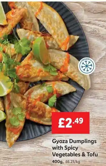 Lidl Gyoza dumplings with spicy vegetables & tofu offer