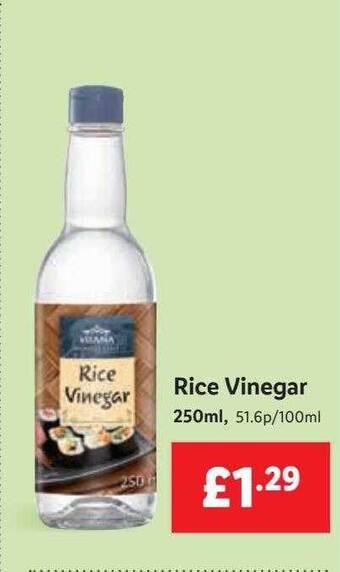 Lidl Rice vinegar offer