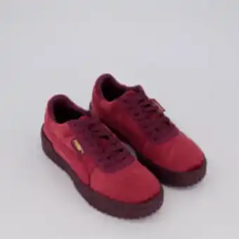 TK Maxx Burgundy cali velour trainers offer