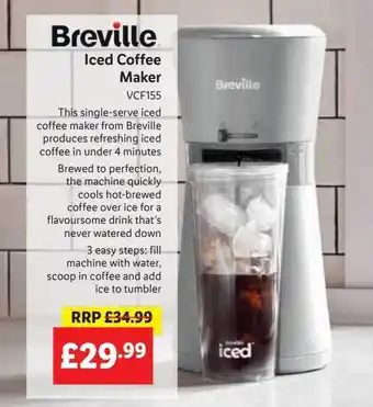 Lidl Breville iced coffee maker vcf155 offer