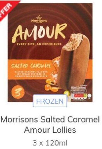 Morrisons Morrisons Salted Caramel Amour Lollies 3 x 120ml offer