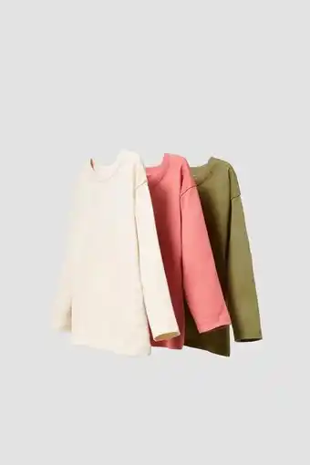 ZARA 3-pack of plain t-shirts offer