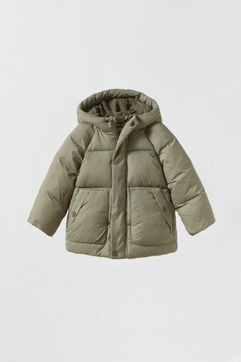 ZARA Water-repellent puffer coat offer