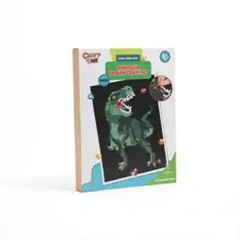 Home Bargains Craft time: dinosaur sequin craft set offer
