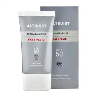 Lloyds Pharmacy Altruist face fluid spf50 offer