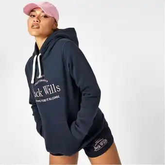 Sports Direct Jack wills hunston graphic logo hoodie offer