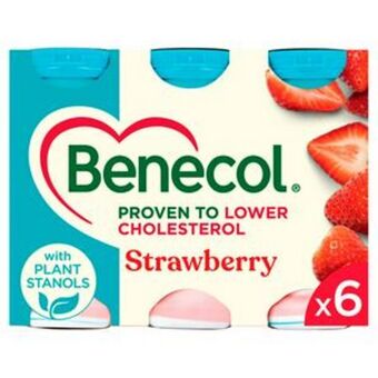 Sainsbury's Benecol yogurt drink strawberry 6x67.5g offer