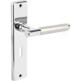 Toolstation Biarritz door handles lock twin tone offer