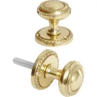 Toolstation Mortice knob set georgian brass offer