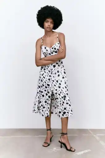 ZARA Animal print midi dress offer