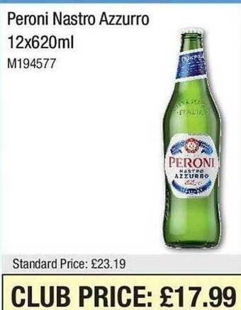 Makro Peroni nastro azzurro offer