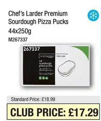 Makro Chef larder premium sourdough pizza pucks offer
