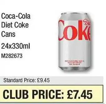 Makro Coca-cola diet coke cans offer