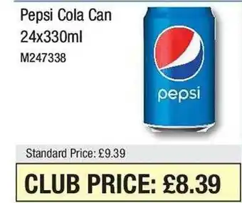 Makro Pepsi cola can 24 offer