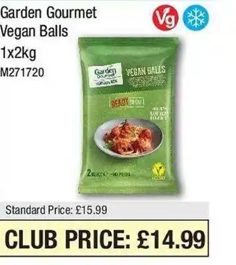 Makro Garden gourmet vegan balls offer