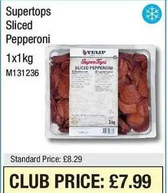 Makro Supertops sliced pepperoni offer