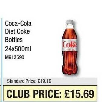 Makro Coca-cola diet coke bottles offer
