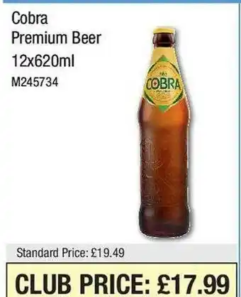 Makro Cobra premium beer offer