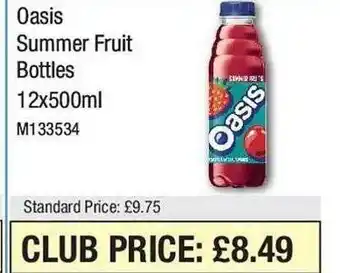Makro Oasis summer fruit bottles offer