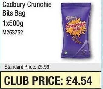 Makro Cadbury crunchie bits bag offer