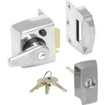 Toolstation Era bs high security nightlatch pol. chrome narrow offer