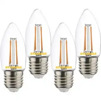 Toolstation Sylvania led filament clear candle lamp 4.5w es (e27) 470lm offer