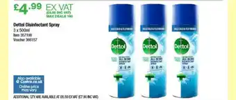 Costco Dettol Disinfectant Spray offer