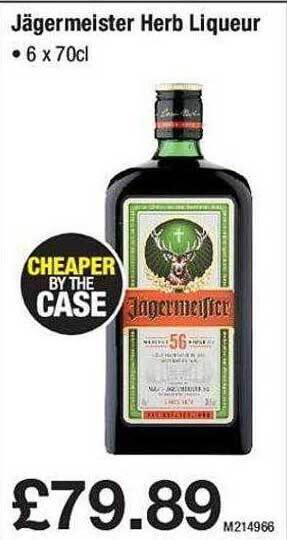 Makro Jägermeister herb liqueur offer