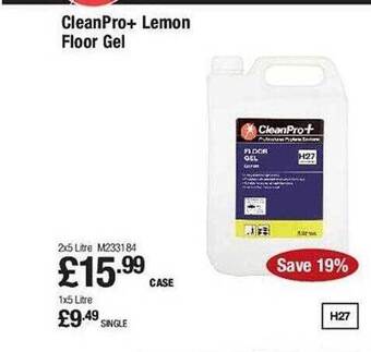 Makro Cleanpro+ lemon floor gel offer