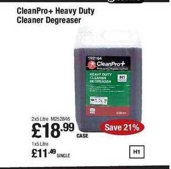 Makro Cleanpro+ heavy duty cleaner degreaser offer