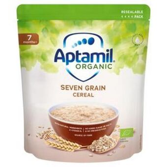 Sainsbury's Aptamil organic seven grain cereal 7 months+ 180g offer