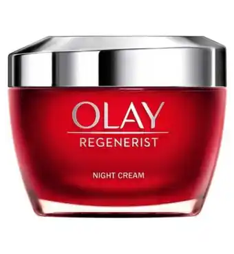 Boots Olay regenerist 3point firming anti-ageing night face cream moisturiser 50ml offer