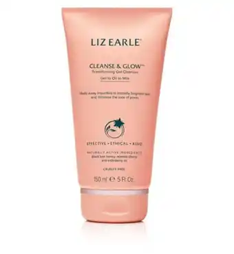 Boots Liz earle cleanse & glow transforming gel cleanser 150ml offer