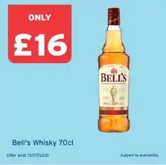 One Stop Bell's Whisky 70cl offer