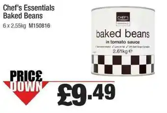 Makro Chef's Essentials Baked Beans 6 x 2.55kg offer