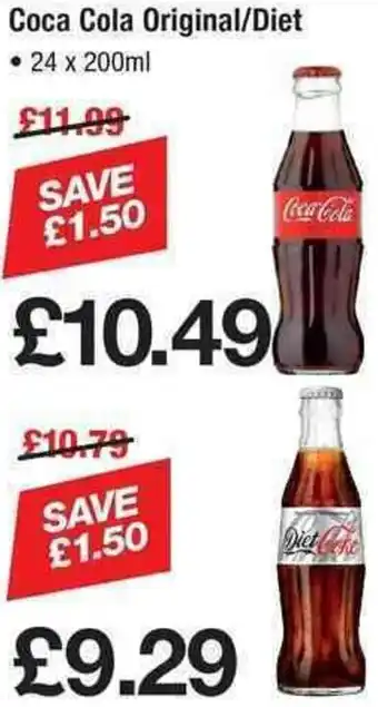 Makro Coca Cola Original/ Diet 24x200ml offer
