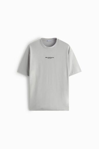 ZARA Slogan print t-shirt offer