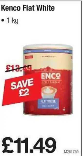 Makro Kenco Flat White 1kg offer