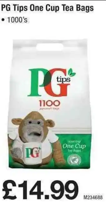 Makro PG Tips One Cup Tea Bags offer