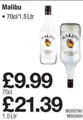 Makro Malibu 70cl/ 1.5L offer