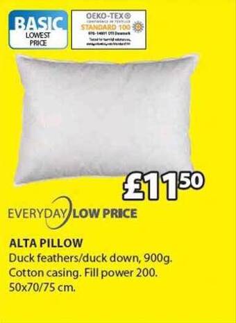 JYSK Alta pillow offer